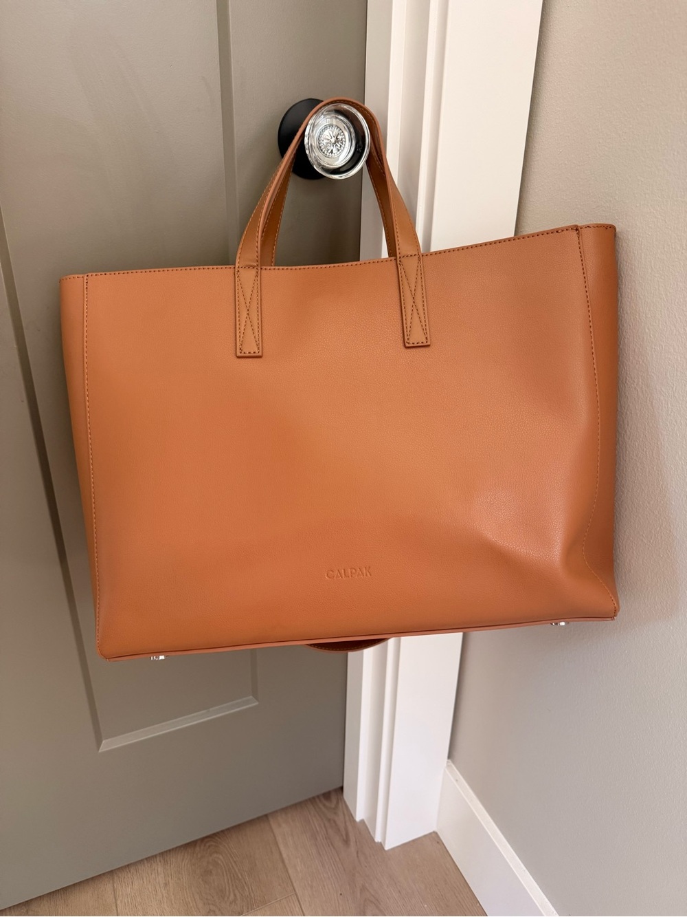 Calpak Haven 16" Laptop Tote Bag in Toffee